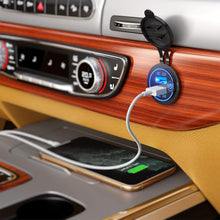 YONHAN Quick Charge 3.0 Dual USB Car Charger with Switch, Waterproof 36W 12V USB Outlet Fast Charger Power Outlet for Marine Boat Motorcycle Truck Golf Cart and More Red