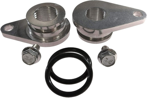ICT Billet Mod 4.6L 4V Billet Front Cylinder Head Coolant Crossover Port Compatible with Mustang 99-04 C 551501
