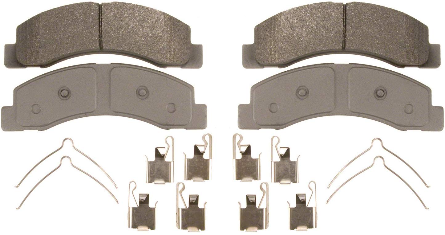 Wagner ThermoQuiet QC756 Ceramic Disc Pad Set With Installation Hardware, Front