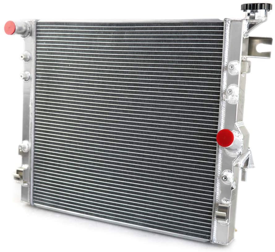 OzCoolingParts Jeep Radiator, 3 Row Core Aluminum Automotive Radiator for 2007-2015 2008 2009 10 11 12 13 14 Jeep Wrangler JK 3.6L 3.8L, Automotive Engine Radiators