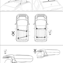 OMAC Roof Racks Cross Bars Carrier Cargo Racks Rail Aluminium Black Set 2 Pcs for BMW 5 Series (E39) 1996-2003