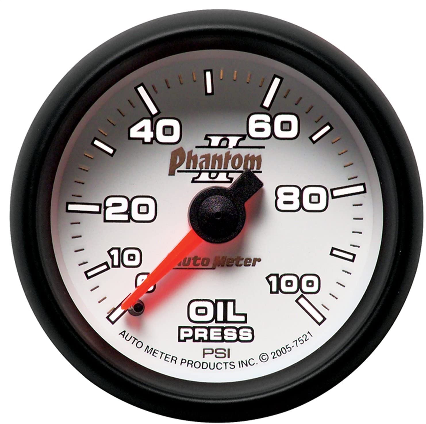 AUTO METER 7521 Phantom II Mechanical Oil Pressure Gauge