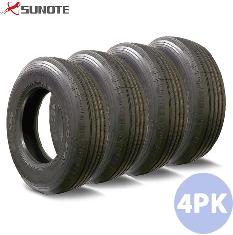 8 Pack Of SUNOTE SN586 295/75R/22.5 Professional Truck Tires