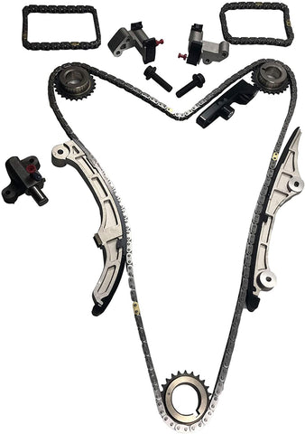 MYSMOT TK10830 Timing Chain Kit Compatible with 2007-2010 Ford Taurus/Edge/Flex, Lincoln MKX/MKZ, Mazda CX-9, Mercury Sable V6-3.5L DOHC Duratec Engine TK10830