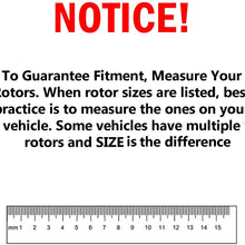 Detroit Axle - 10.2" dia (259mm) REAR Drilled and Slotted Brake Rotors - Performance Grade - Check Fitment Chart