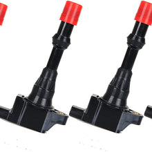 ENA Complete Pack of Ignition Coils Compatible with Front Rear 2003 2004 2005 Honda Civic Hybrid 1.3L Compatible with UF-374 UF-373