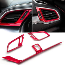 Xotic Tech Red Interior Gear Shift Knob Cover Decorative Trim for Honda Civic 10th Gen 2016 2017 2018 2019 2020 Automatic Transmission
