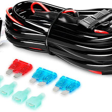 Nilight LED Light Bar 20Inch 126W Spot Flood Combo Led Off Road Lights 12V 5Pin Rocker Switch LED Light Bar Wiring Harness Kit, 2 Years Warranty, Model: ZH082