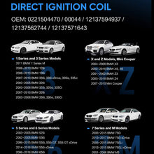 POCYBER Ignition Coils Pack Set of 6 for BMW, Replaces OE# 0221504470 00044 Fits BMW 325i 335i 328i 525i 530i 330i 650i X3 X5 M3 M5 M6 Z3 Z4 Mini Cooper More