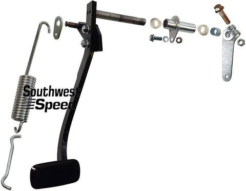 Southwest Speed New 1957 Chevy Factory Replacement Clutch Pedal KIT, TRI-5, 150 210 BEL AIR Nomad Sedan DELIVERY, Includes Pedal Cross Shaft Sleeve BUSHINGS SPACERS Return Spring Bracket Retainer