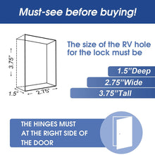 MKING Entry Door Lock Latch Keyless Handle Knob Deadbolt RV Caravan Trailer Car Camper | waterproof |fireproof | impact resistance |water resistance |fire resistance,