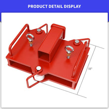 Maxiii Clamp On Forklift Hitch Receiver Dual Pallet Forks Trailer Towing Adapter 2" Insert Capacity 6500lbs Attachments