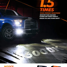 SEALIGHT H11 H8 H9 LED Headlight Bulbs, 60W 10000 Lumens 6000K White, Easy Installation, Low Beam H16 LED Fog Lights, Halogen Replacement CSP Chips, Pack of 2