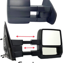Spieg FO1321368 Telescopic Towing Mirror Replacement for FORD F-150 2009 - 2014 Manual Non-Heated (Passenger Side)