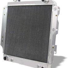 OzCoolingParts 87-06 Jeep Wrangler Radiator, Upgrade 4 Row Core Aluminum Radiator for 1987-2006 1988 1989 04 05 Jeep Wrangler YJ TJ 2.4L- 4.2L Engine