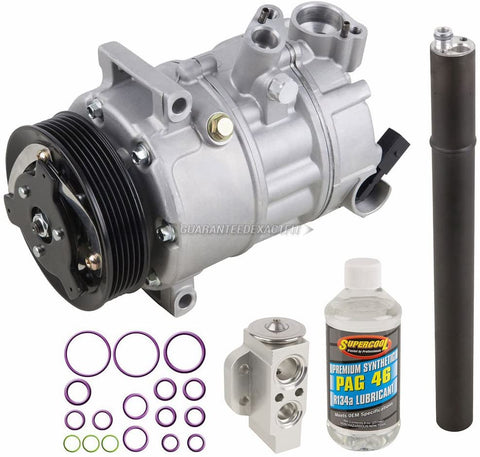 AC Compressor & A/C Repair Kit For Volkswagen VW Golf GTI R32 Jetta GLI New Beetle Eos Audi A3 TT - BuyAutoParts 60-80380RK New