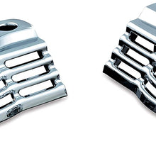 Kuryakyn 7260 Motorcycle Accent Accessory: Slotted Head Bolt Covers for 1999-2016 Harley-Davidson Motorcycles, Chrome, 1 Pair