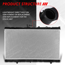 2392 Factory Style Aluminum Cooling Radiator Replacement for 01-02 Kia Rio 1.5L Automatic AT