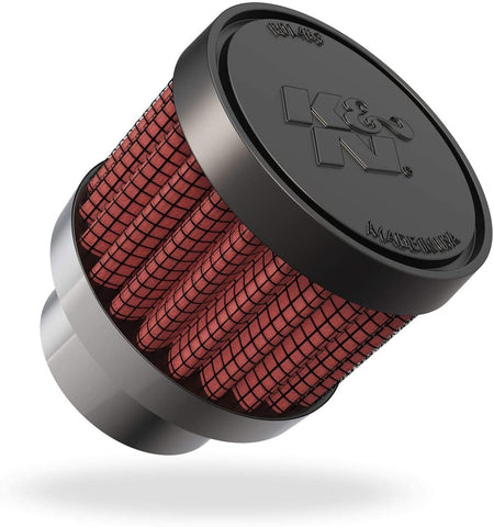 K&N Vent Air Filter/ Breather: High Performance, Premium, Washable, Replacement Engine Filter: Flange Diameter: 0.75 In, Filter Height: 1.125 In, Flange Length: 0.4375 In, Shape: Breather, 62-1560