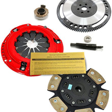 EFT 6-PUCK CLUTCH KIT+FORGED FLYWHEEL for 92-05 HONDA CIVIC DEL SOL D15 D16 D17