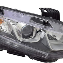 HEADLIGHTSDEPOT Headlight Halogen Right Passenger CAPA Compatible with 2016-2020 Honda Civic Sedan