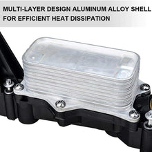 Engine Oil Cooler Filter Housing Adapter & Intake Manifold Gasket Set Compatible with 2014-2017 Jeep Wrangler Grand Cherokee Dodge Avenger Challenger Charger Caravan Chrysler Town & Country 3.6L