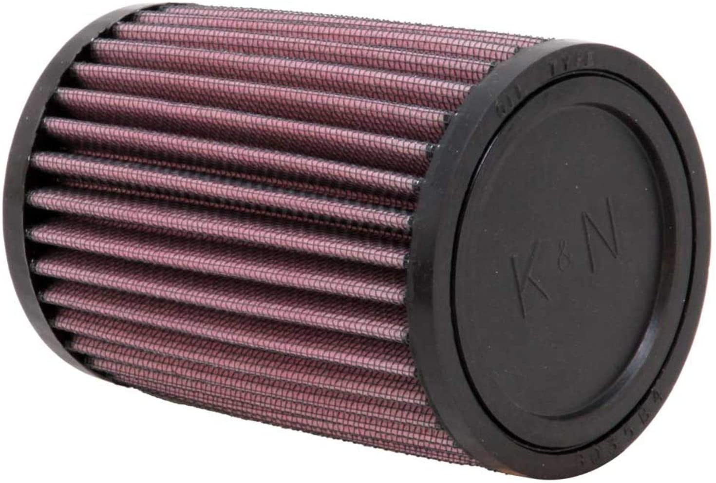 K&N Universal Clamp-On Air Filter: High Performance, Premium, Washable, Replacement Engine Filter: Flange Diameter: 1.75 In, Filter Height: 5 In, Flange Length: 0.625 In, Shape: Round, RU-0360