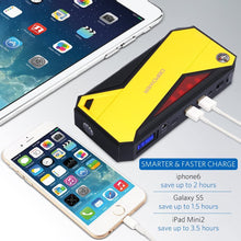 DBPOWER 800A Peak 18000mAh Portable Car Jump Starter (up to 7.2L Gas, 5.5L Diesel Engine) Battery Booster with Smart Charging Port (Black/Yellow)