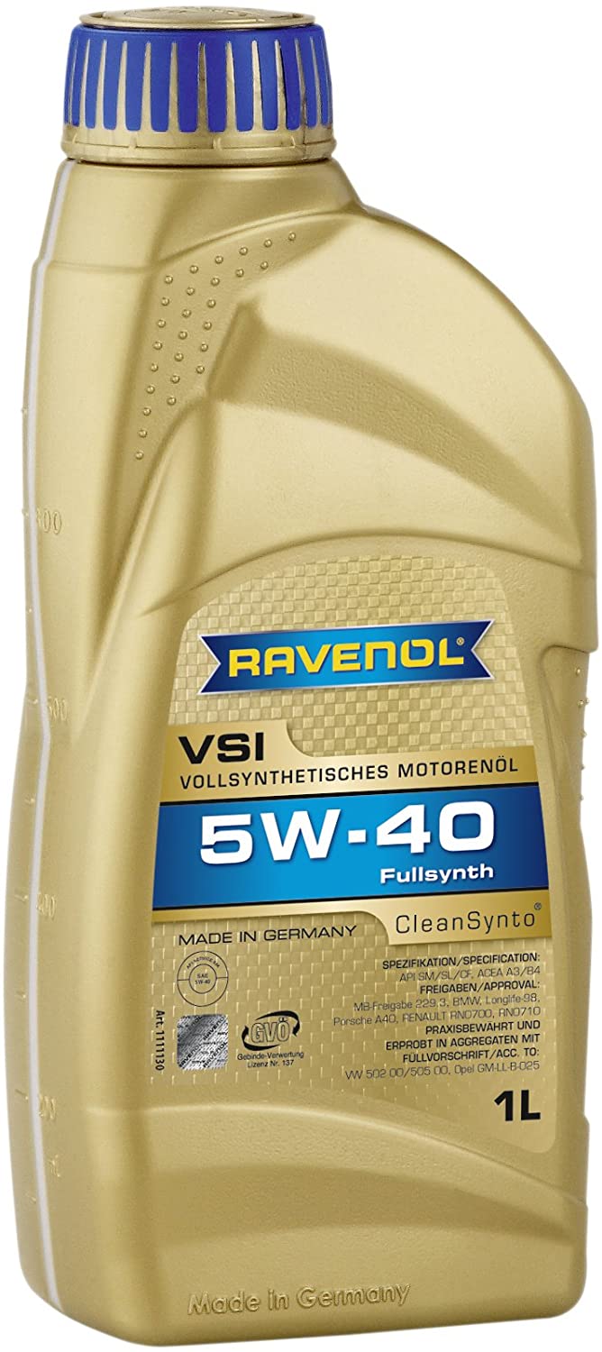 RAVENOL J1A1538 VSI 5W-40 Fully Synthetic Motor Oil (1 Liter)