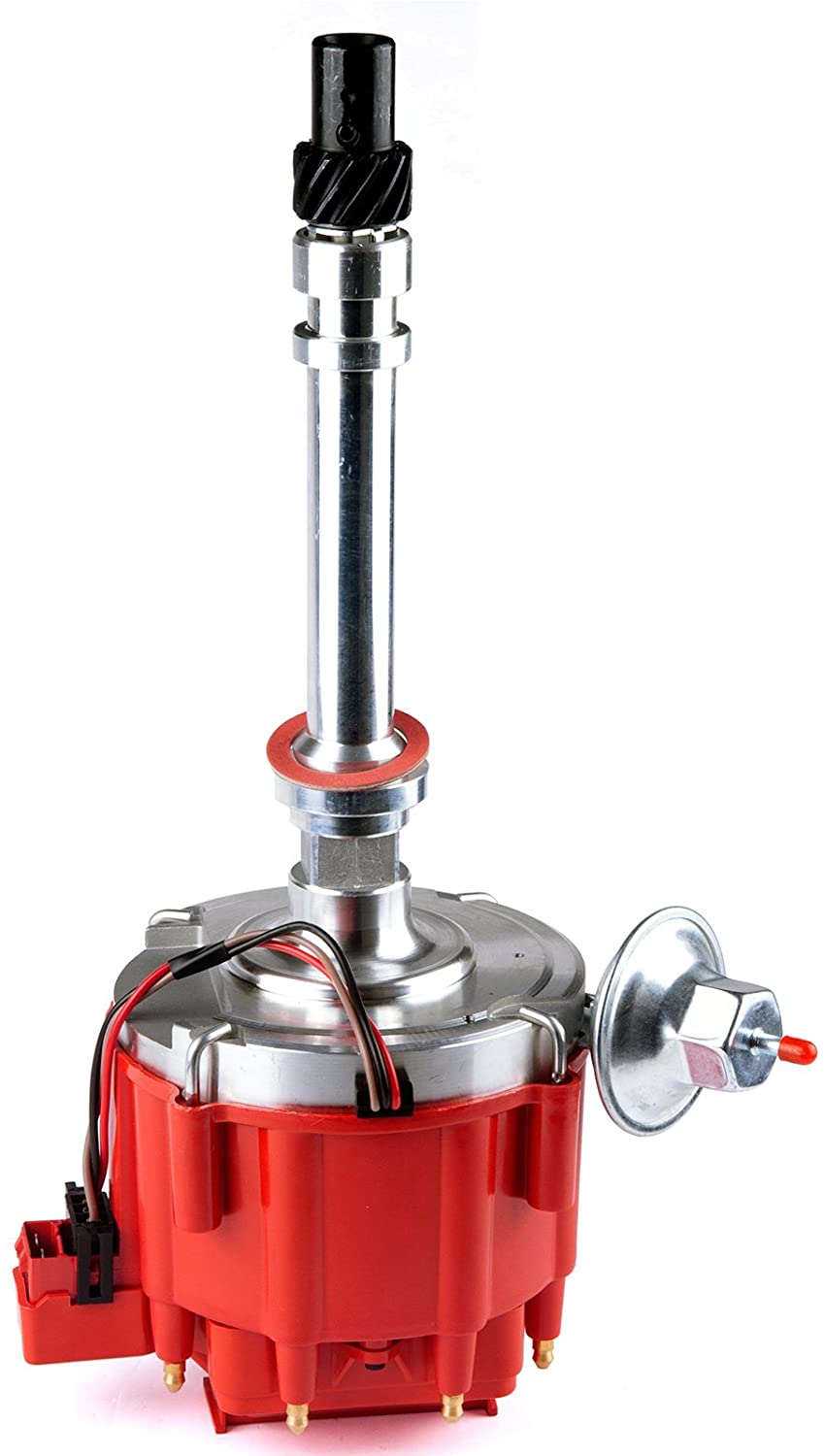 MAS Ignition Distributor w/Cap & Rotor GM08 for Chevy SBC 350 BBC 454 HEI DD-SBC-HEI-V8 850001R GM08