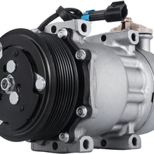 Mophorn CO 4081C New Sanden Style SD7H15 Universal Air Conditioner AC Compressor F696003112 for Freightliner Kenworth Peterbilt 5406 4398 4081 4322
