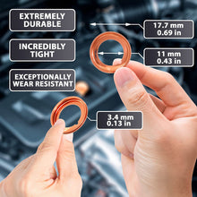 15pcs Oil Drain Plug Crush Washer Gasket Seal – 14mm Replacement for Hyundai/Kia - OEM 21513-23001 Fits Most Popular Models 2001-2022 by AUTOMAJOR