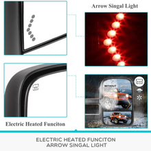 YITAMOTOR Towing Mirrors Compatible with Chevrolet GMC Cadillac Silverado Sierra 07-13 Power Heated Telescoping with LED Arrow Signal Light