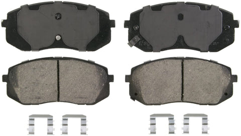 Wagner QuickStop ZD1295A Ceramic Disc Pad Set Includes Pad Installation Hardware, Front