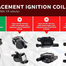 Ignition Coil Pack - Replaces 12558693, UF271, 5C1083, D581 - Compatible with Chevy, GMC & Cadillac Vehicles - Escalade, Silverado, Avalanche, Express 3500, Suburban, Tahoe, Sierra, Savana, Yukon XL