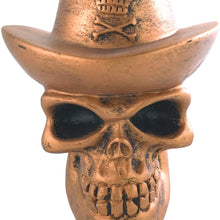 Arenbel Car Speed Shifter Knob Piratical Skull Style Manual Gear Shift Knobs Lever Shifting Head fit Most Automatic Vehicles, Silver