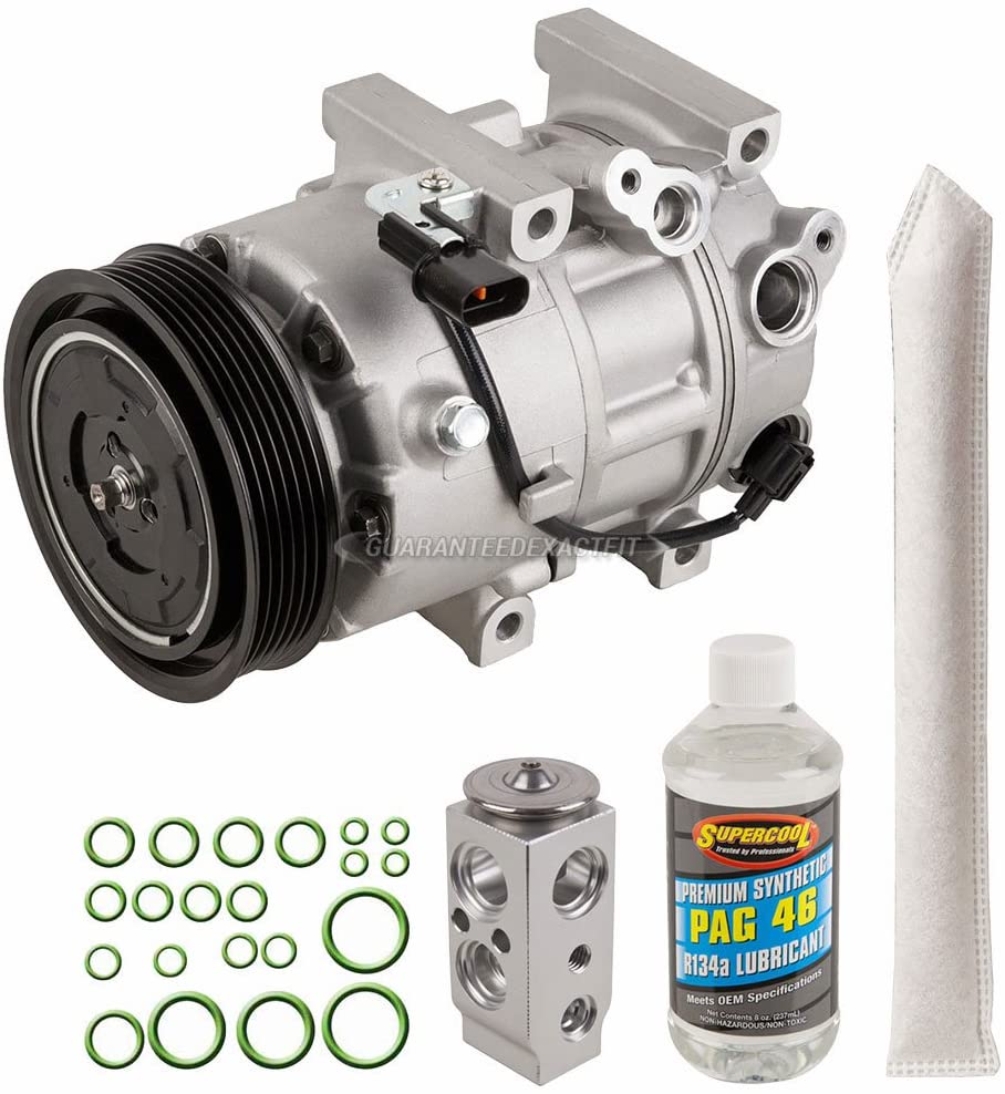AC Compressor & A/C Repair Kit For Hyundai Sonata 2.4L Non-Hybrid 2011 2012 2013 2014 - BuyAutoParts 60-82372RK New