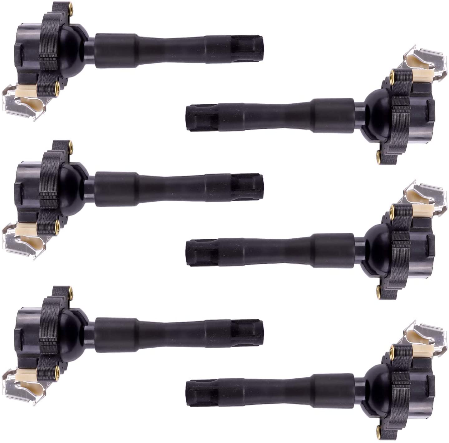 UF354 Set of 6 Ignition Coils Compatible With BMW Land Rover Bentley Rolls-Royce L4 V6 V8 V12 Compatible with C1239 UF-300 UF-354