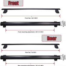 Rying Roof Rack Crossbar for Grand Cherokee 2011-2014 Fits Limited, Overland, Upland, TRAILHAWK, Summit Models
