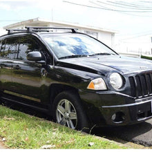 ROKIOTOEX Roof Rack Crossbars Roof Rail Cross Bars Fit 2006 2007 2008 2009 2010 Jeep Compass Rooftop Side Rails Cargo Bag Luggage Carrier Aluminum Black