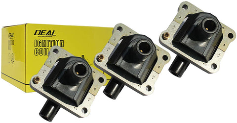 DEAL Pack of 3 Ignition Coils For Mercedes-Benz 300CE 300E 300TE Base C230 C280 C36 E320 S320 SL320 SLK230 2.3L L4 2.8L 3.2L 3.6L L6 Replacement# R170 R129 W140 W124 W210 W202 C1213