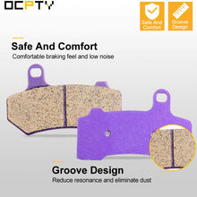 OCPTY FA409 Front and Rear Carbon Fiber Brake Pads Fit for 2008-2013 Harley Davidson FLHRC Road King Classic, 2008-2012 Harley Davidson FLHTC Electra Glide Classic