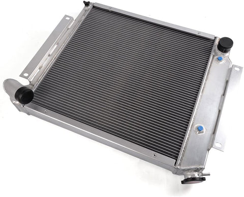 FULL ALUMINUM RACING RADIATOR FOR 1970-1981 Compatible For INTERNATIONAL SCOUT II/PICKUP 5.0 V8 1971 1972 1973 1974 1975 1976 1978 1978 1980