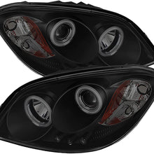 Spyder Auto PRO-YD-CCOB05-CCFL-BK Chevy Cobalt/Pontiac G5/Pontiac Pursuit Black CCFL LED Projector Headlight with Replaceable LEDs
