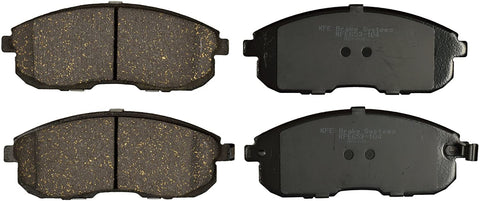 KFE KFE653-104 Ultra Quiet Advanced Premium Ceramic Brake Pad Front Set Compatible with: Nissan Altima, Maxima, Sentra; Infiniti G20, I30; Suzuki SX4