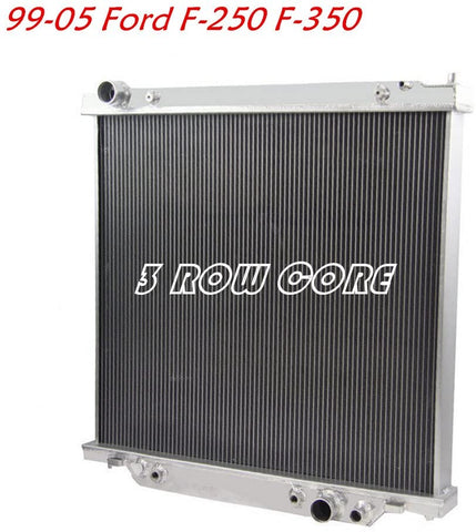 OzCoolingParts Designs Pro 1999-2005 Ford Radiator - 3 Row Core Aluminum Radiator for 99-05 00 01 02 03 04 Ford F-250 F-350 Super Duty Excursion 6.8L 7.3L Auto Engine Radiators