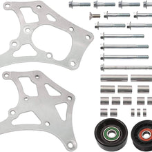 ICT Billet LS Corvette SUV A/C Air Conditioner Compressor Bracket Kit for Sanden 508 LSX AC LS1 LM7 LR4 LQ4 L59 LQ9 LM4 L33 L92 L76 LY2 LY5 LY6 LC9 LH8 LMG L98 L99 L96 LC8 551494X-1
