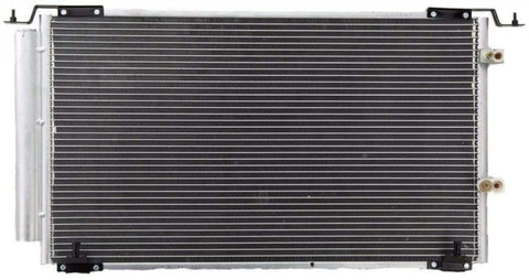 VioletLisa All Aluminum Air Condition Condenser 1 Row Compatible with 2000-2004 Avalon 3.0L V6 Without Oil Cooler