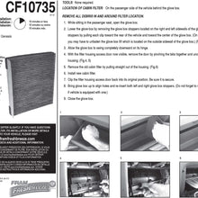 FRAM Fresh Breeze Cabin Air Filter Replacement for Car Passenger Compartment w/ Arm and Hammer Baking Soda, Easy Install, CF11182 for Select Acura and Honda Vehicles