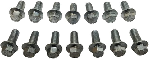 Z Whip Metric 14pc Differential Cover Bolt Kit M8-1.25x20MM Flange Bolts Compatible With 1998-Current Chevrolet GMC Silverado Sierra Tahoe Suburban 10-Bolt 14-Bolt Rear Ends Metric Threads Dodge Ram